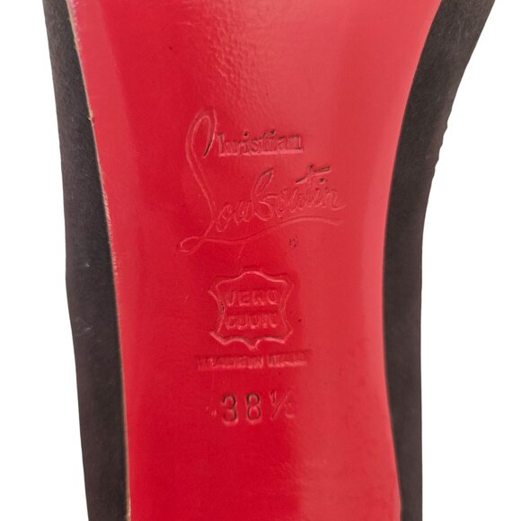 Christian Louboutin Vintage Steva Suede Leather Tassel Pumps Size 38.5/US 8.5 - Picture 7 of 11